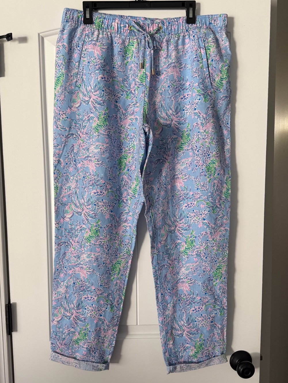 NWT Lilly Pulitzer Taron Linen Pant size XL - original retail $128